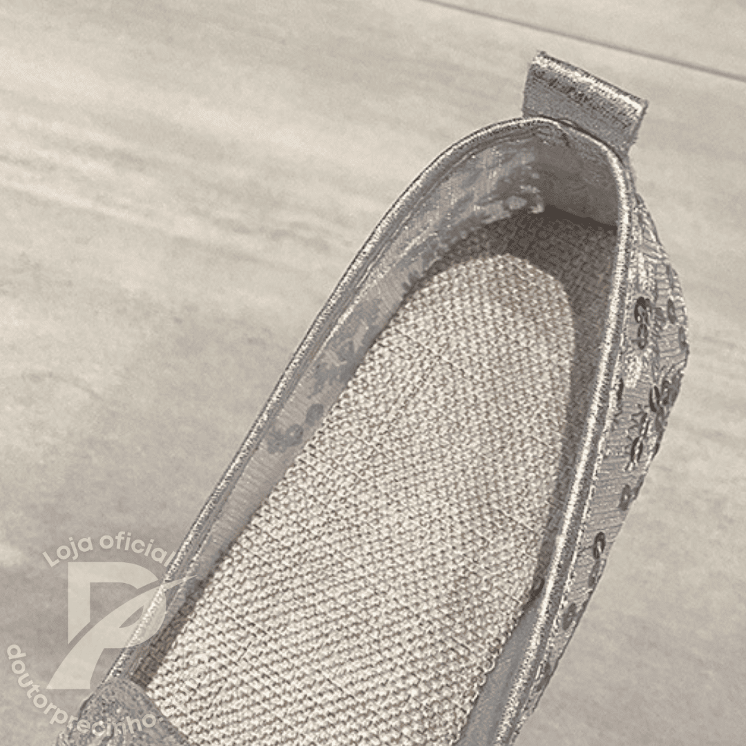 Sapatllha Slip-On Feminino Verona - Conforto com Estilo Floral e Solado Antiderrapante