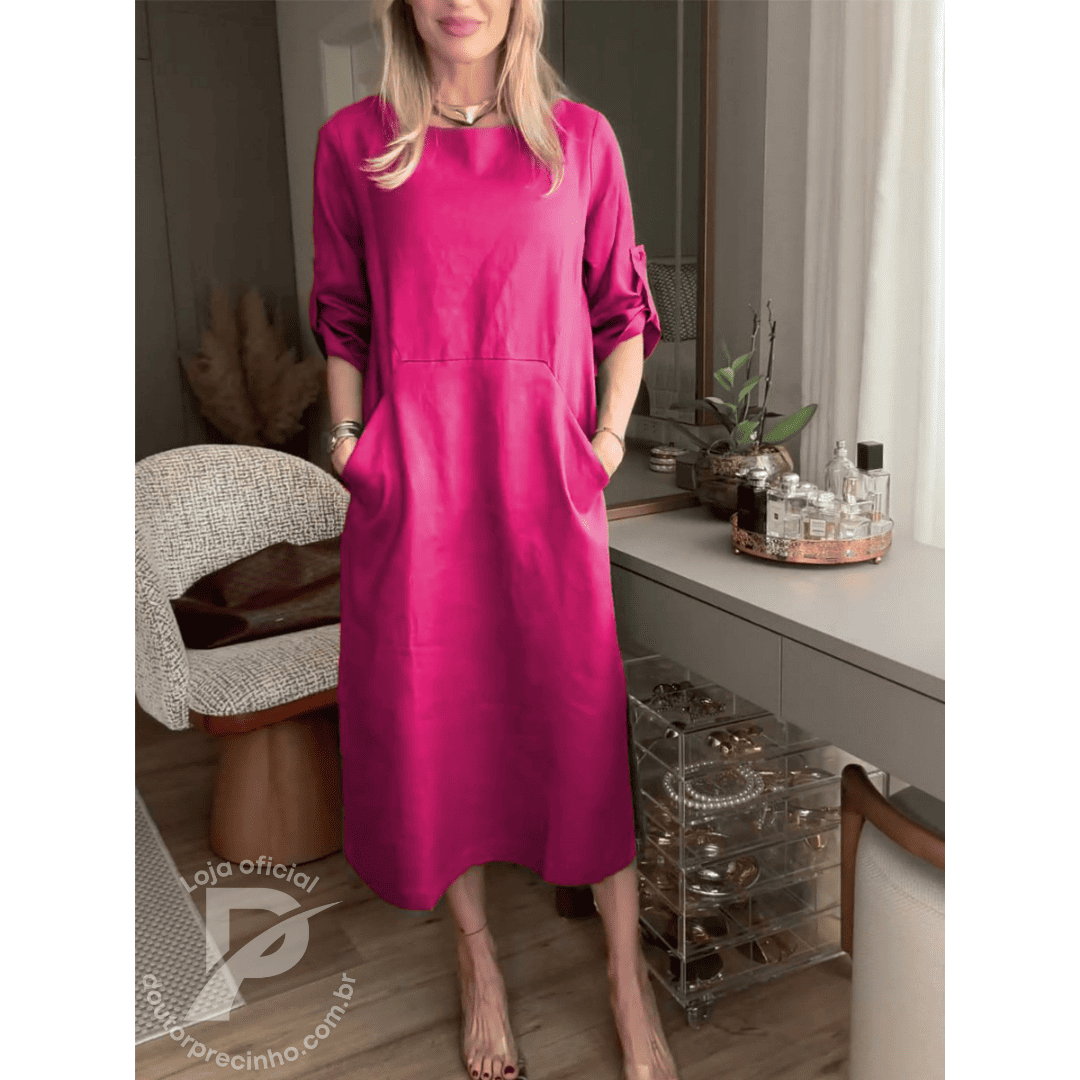 Vestido Midi Elegante – Rafaella