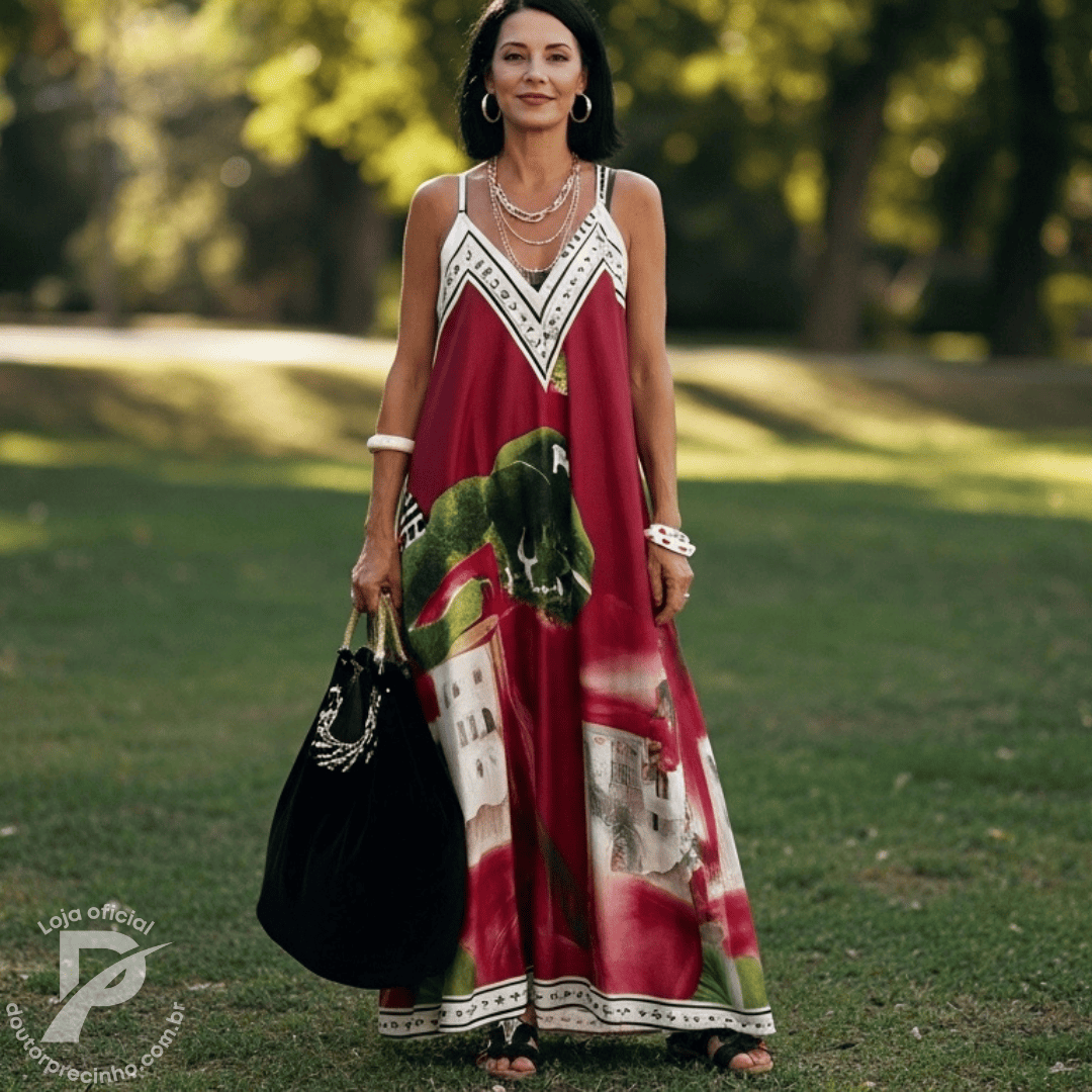 Vestido Eraline – Estilo Artístico, Elegância e Liberdade em Cada Movimento