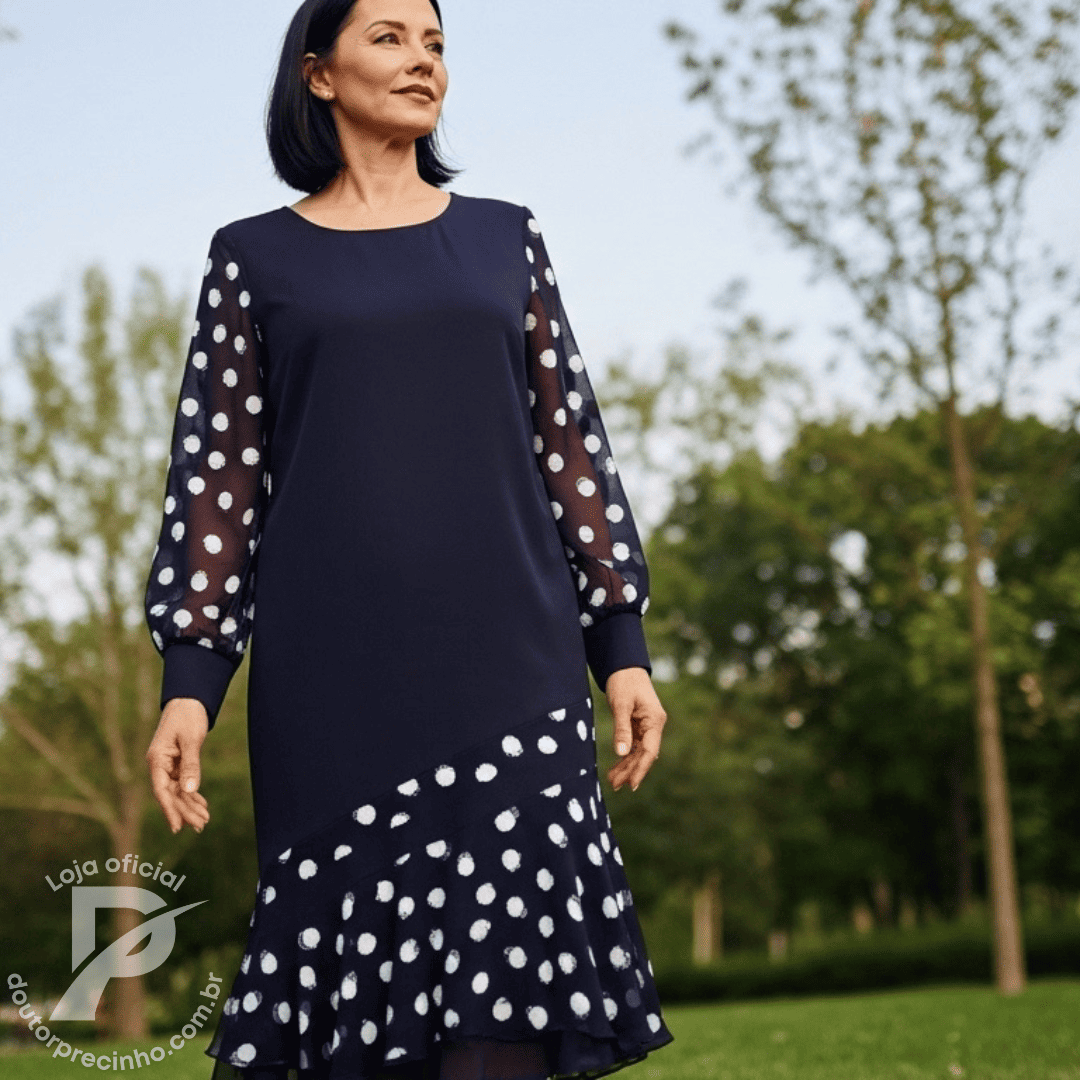 Vestido Marisse – Elegância Clássica com Detalhes que Encantam