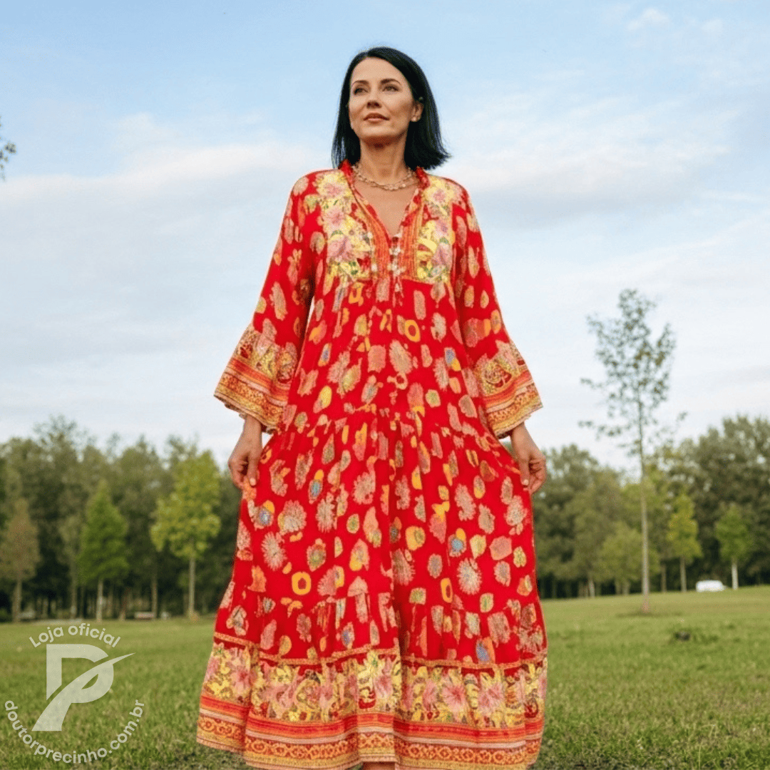 Vestido Ardélia – Leveza, Cor e Movimento