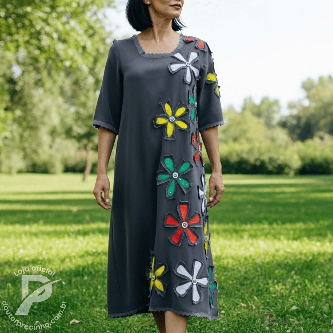 Vestido Elaris – Leveza, Cor e Alegria em Cada Detalhe