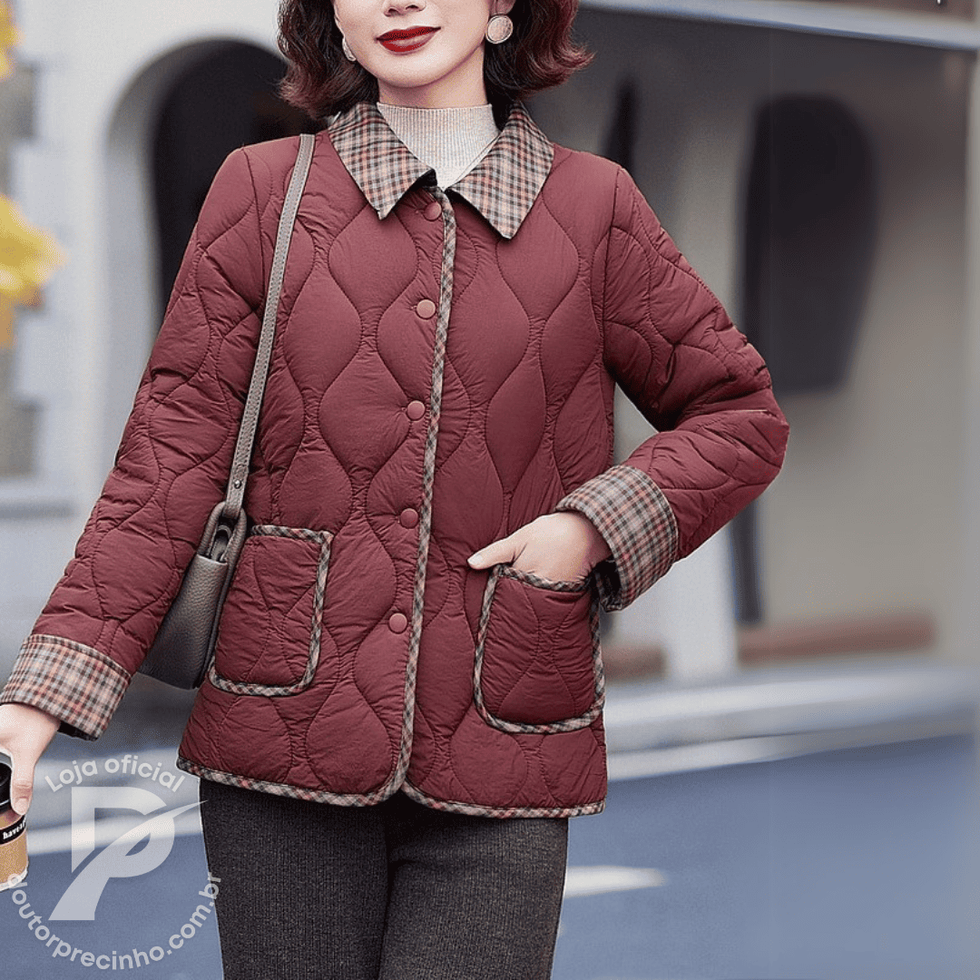 Casaco Feminino Forrado Belinda – Sofisticação e Conforto Para o Inverno