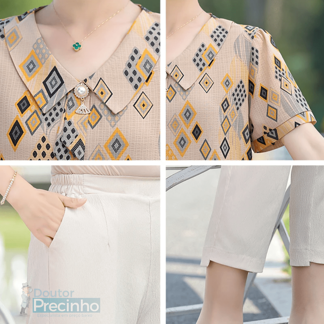Conjunto de 2 peças elegantes - Fabi