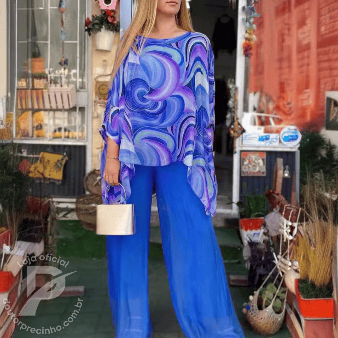 Conjunto Amália - Elegância e Estilo Colorido