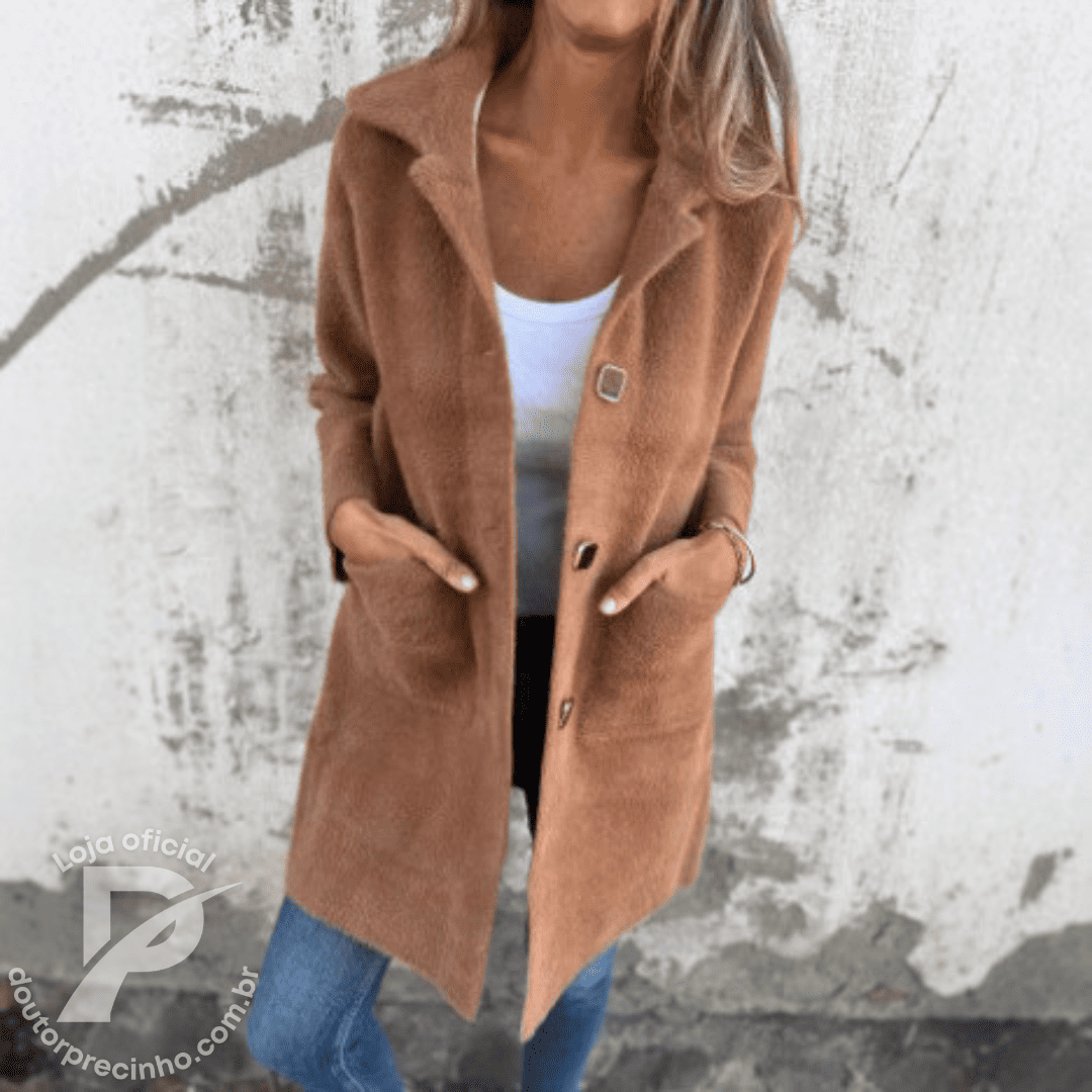 Casaco Amaryllis – Elegância Atemporal com Toque Aconchegante
