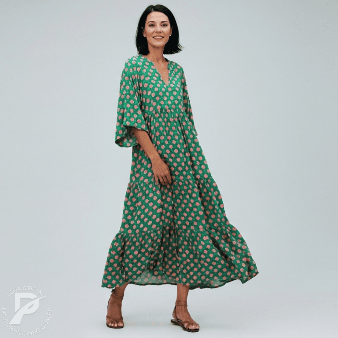 Vestido Anadia - Modelagem Soltinha