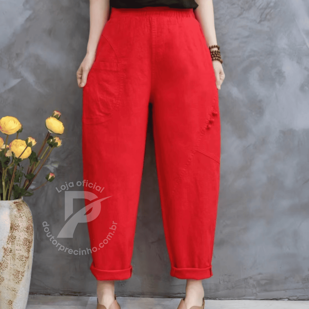 Calça Bárbara - Conforto e Estilo em Uma Peça Única