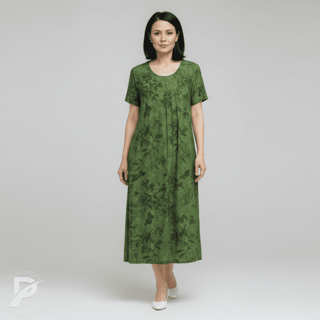 Vestido Iolanda - Serenidade Que Envolve