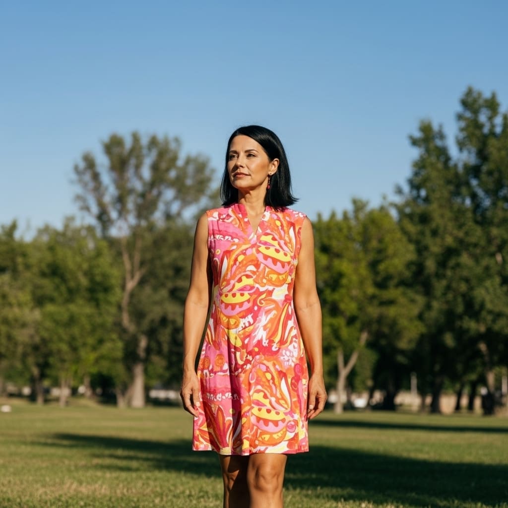 Vestido Nalira - Estampado Tropical