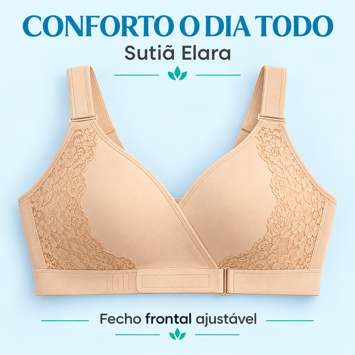 Sutiã Elara — fecho frontal ajustável