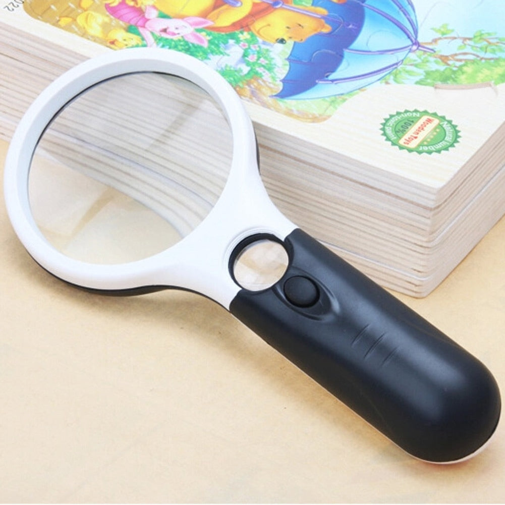 Lupa de alta precisão com LED - VisionPlus