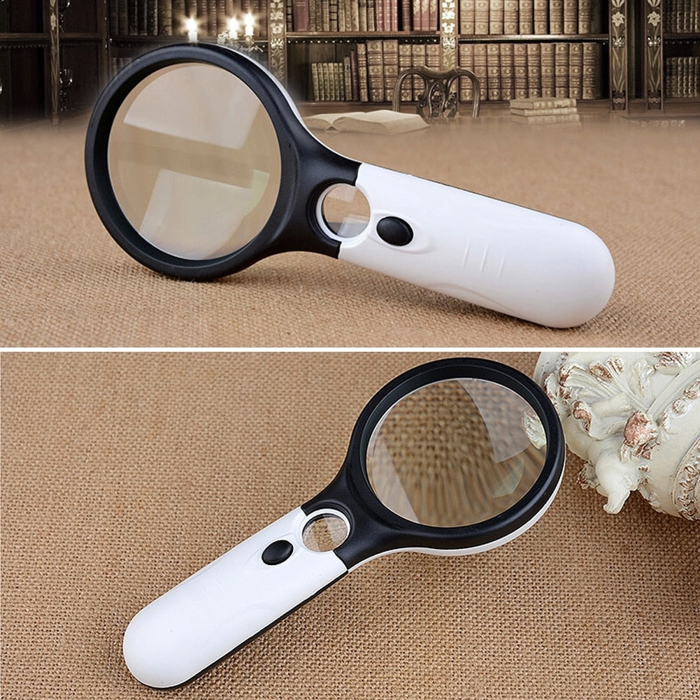 Lupa de alta precisão com LED - VisionPlus