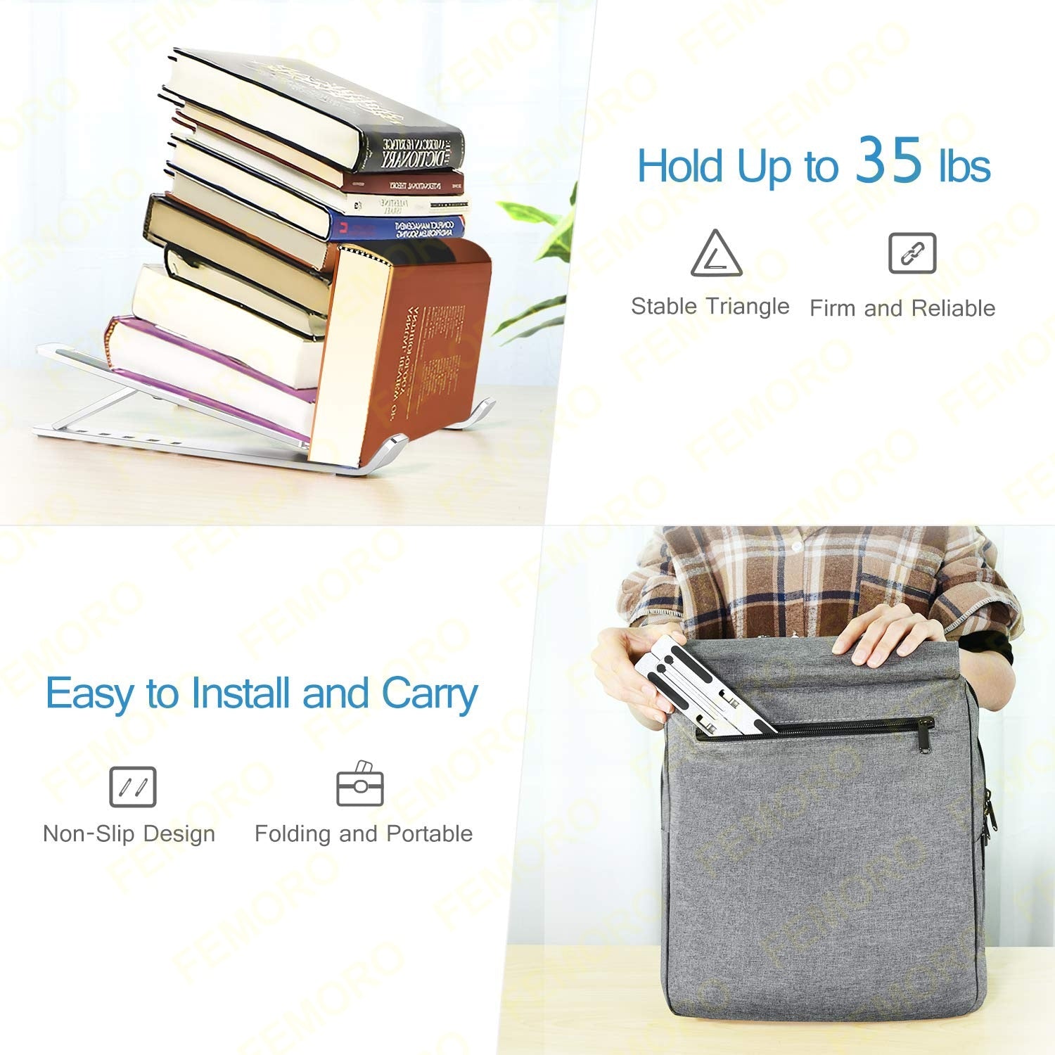 Suporte em alumínio para Laptop e tablets - Alumtop