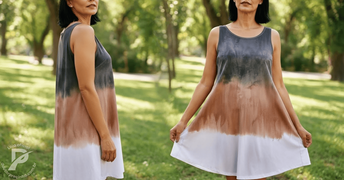 Vestido Arlisse - Simplicidade luminosa