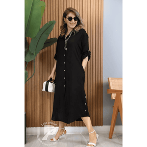 Vestido Camisa Cecília - Elegância e Versatilidade