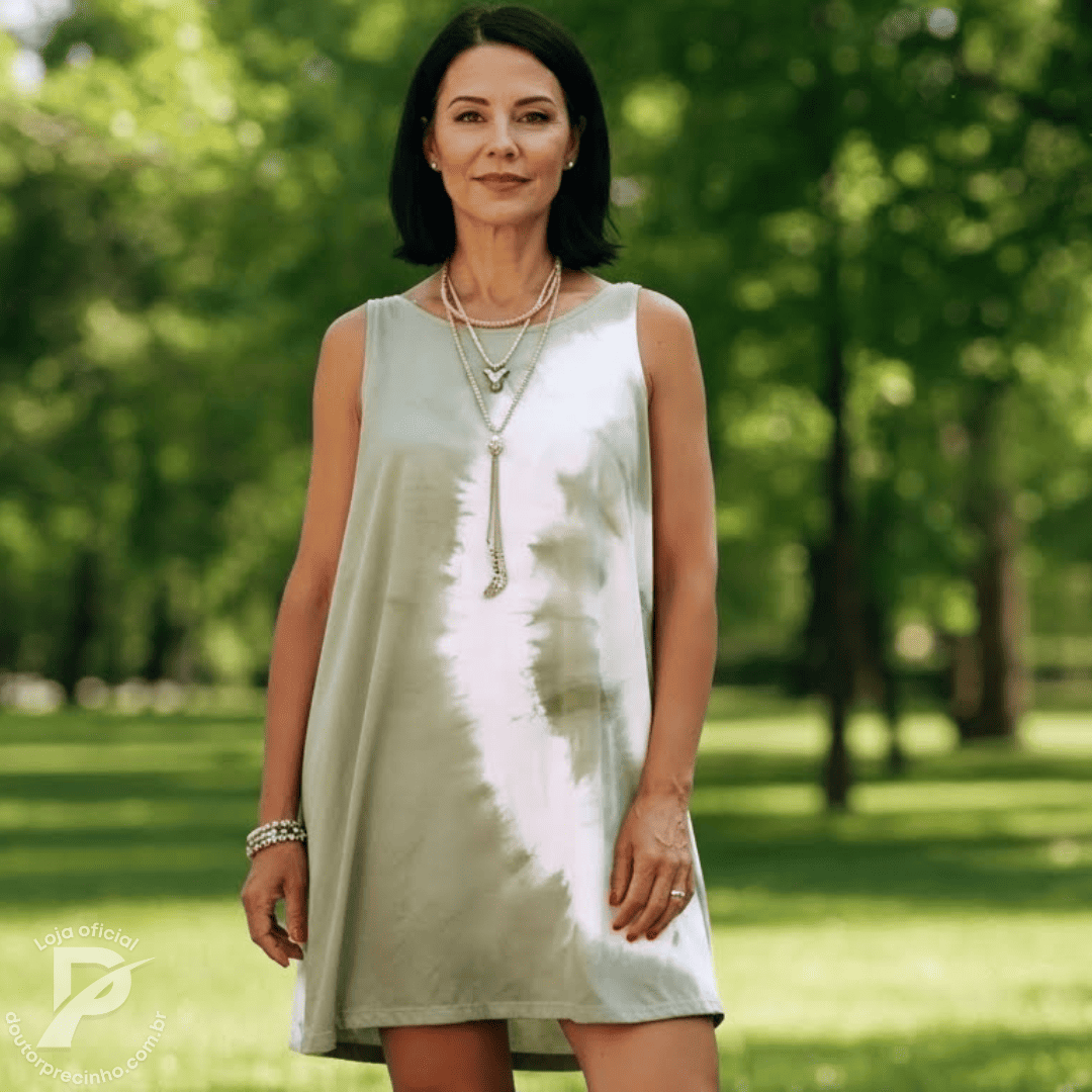 Vestido Arlisse - Simplicidade luminosa