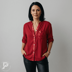 Camisa Olívia - Brilho Delicado com Elegância