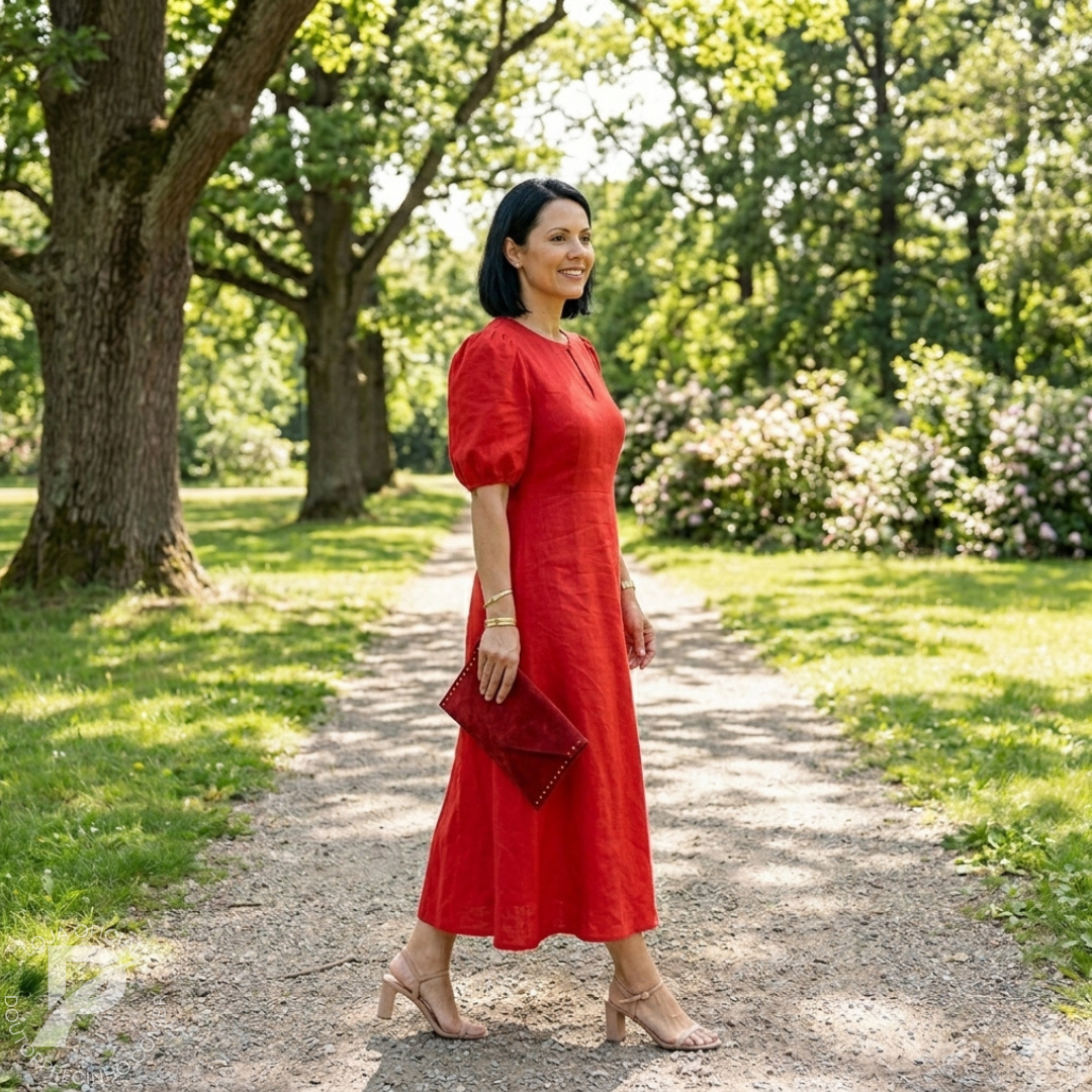 Vestido Romina – Elegância Atemporal com um Toque Moderno