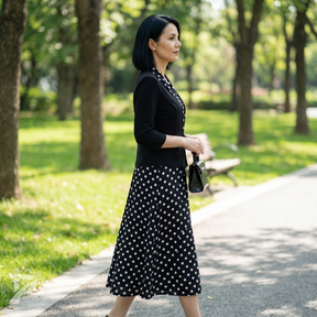 Vestido Tatiana – Elegância Clássica com Toque Moderno