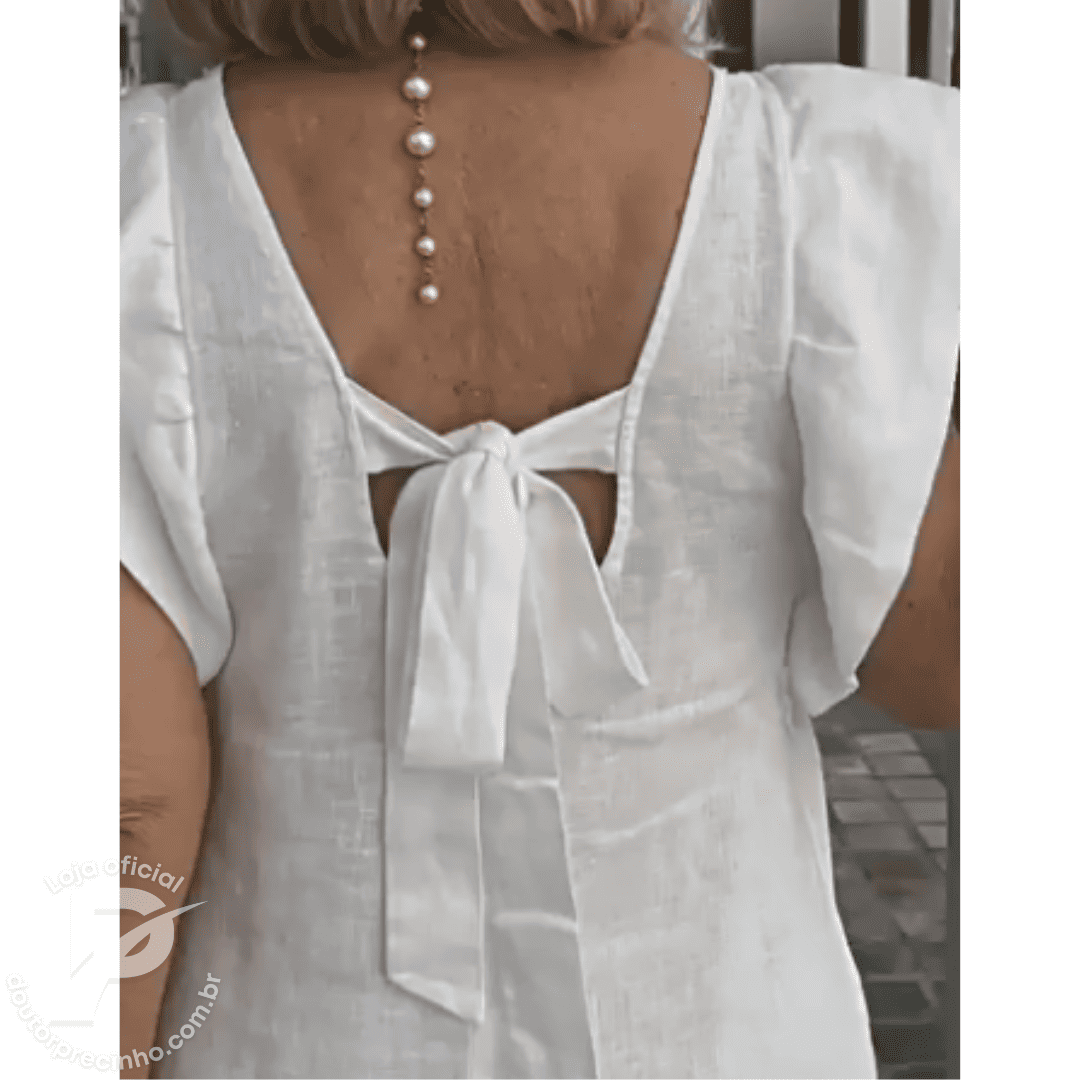 Vestido Kalissa - Midi com Amarração nas Costas