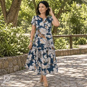 Vestido Celeste - Leve, sofisticado e super exclusivo