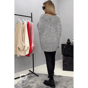 Chiara - Suéter Oversized em Tricô com Caimento Leve e Elegante