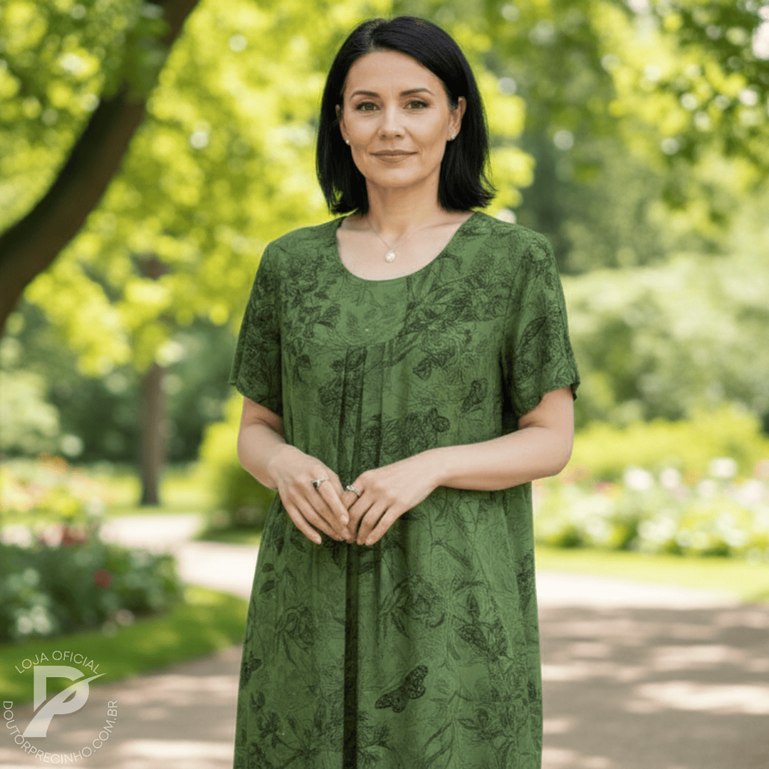 Vestido Iolanda - Serenidade Que Envolve