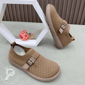 Sapato Torino - Tênis Casual Knit com Fivela Ajustável