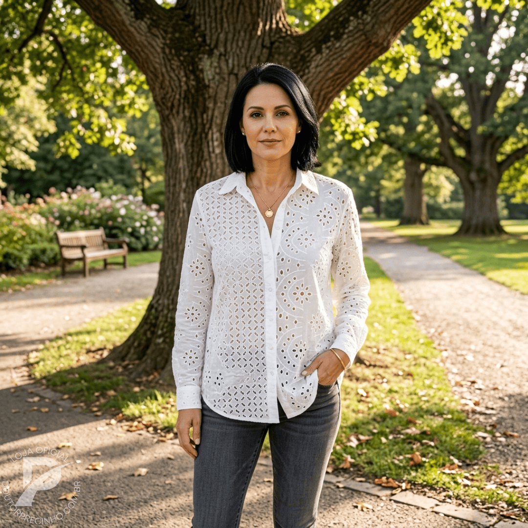 Camisa Elodie - Frescor Delicado