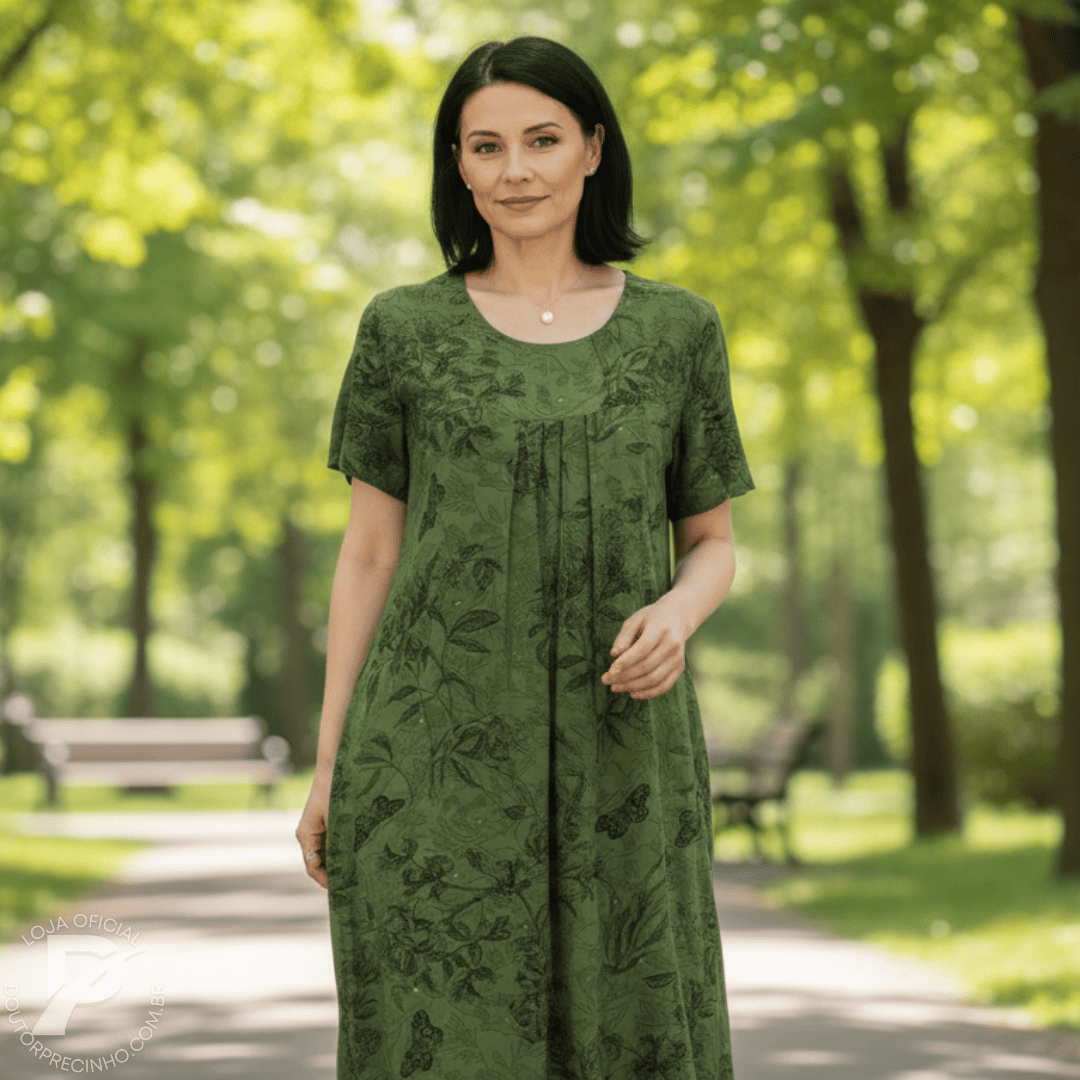 Vestido Iolanda - Serenidade Que Envolve