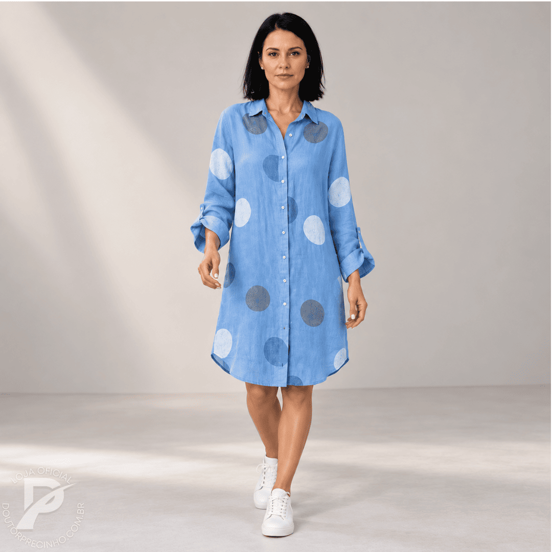 Vestido Camisa Luíza - Conforto e Estilo Casual