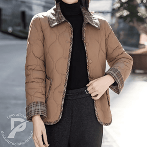 Casaco Feminino Forrado Belinda – Sofisticação e Conforto Para o Inverno