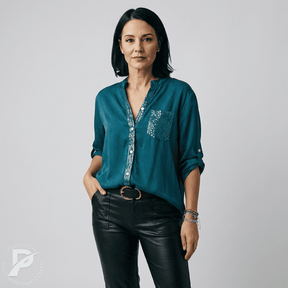 Camisa Olívia - Brilho Delicado com Elegância