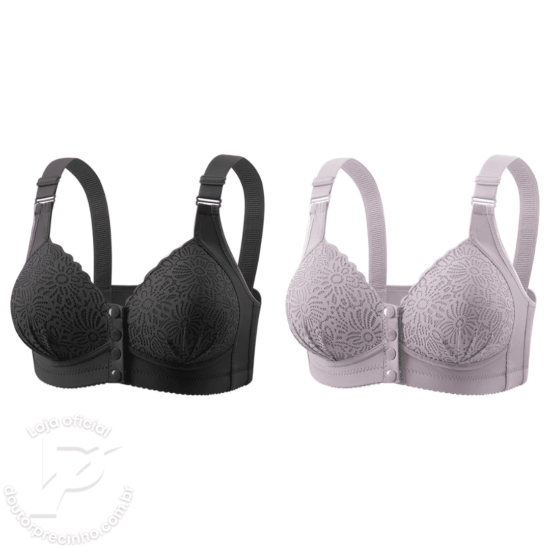 [Kit 2 peças] Sutiã Clarisse – Suporte, Conforto e Delicadeza