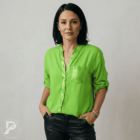 Camisa Olívia - Brilho Delicado com Elegância