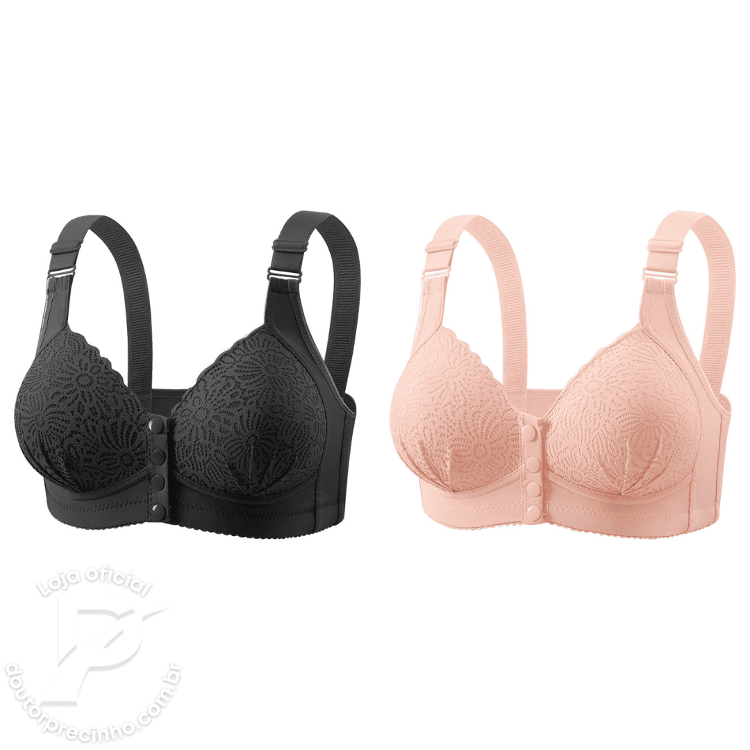 [Kit 2 peças] Sutiã Clarisse – Suporte, Conforto e Delicadeza