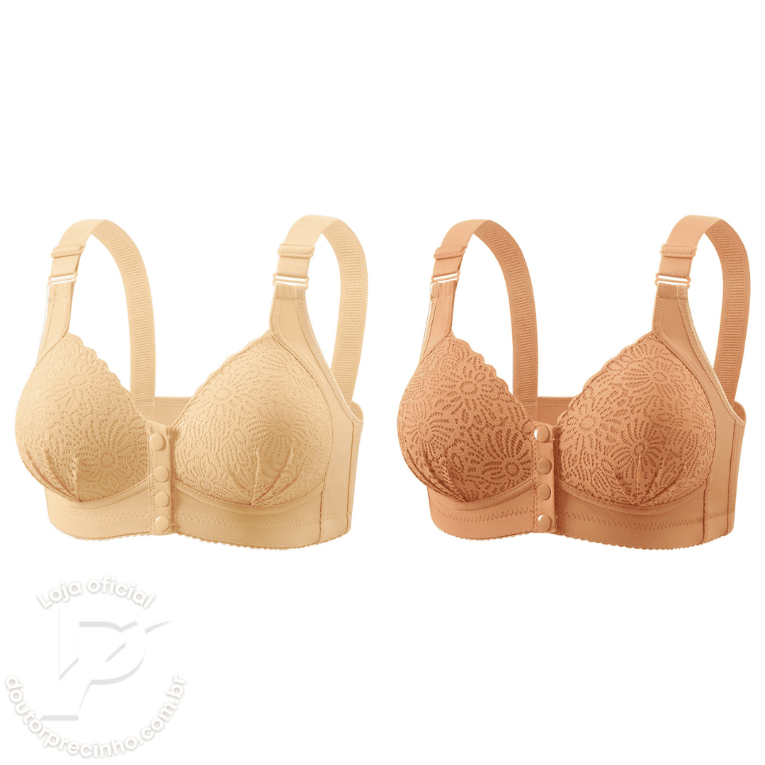 [Kit 2 peças] Sutiã Clarisse – Suporte, Conforto e Delicadeza