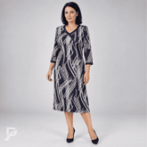 Vestido Vivara – Estampa Sofisticada e Caimento Elegante