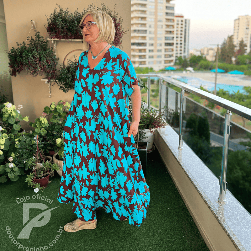 Vestido Kaftan Isidora - Leveza e conforto