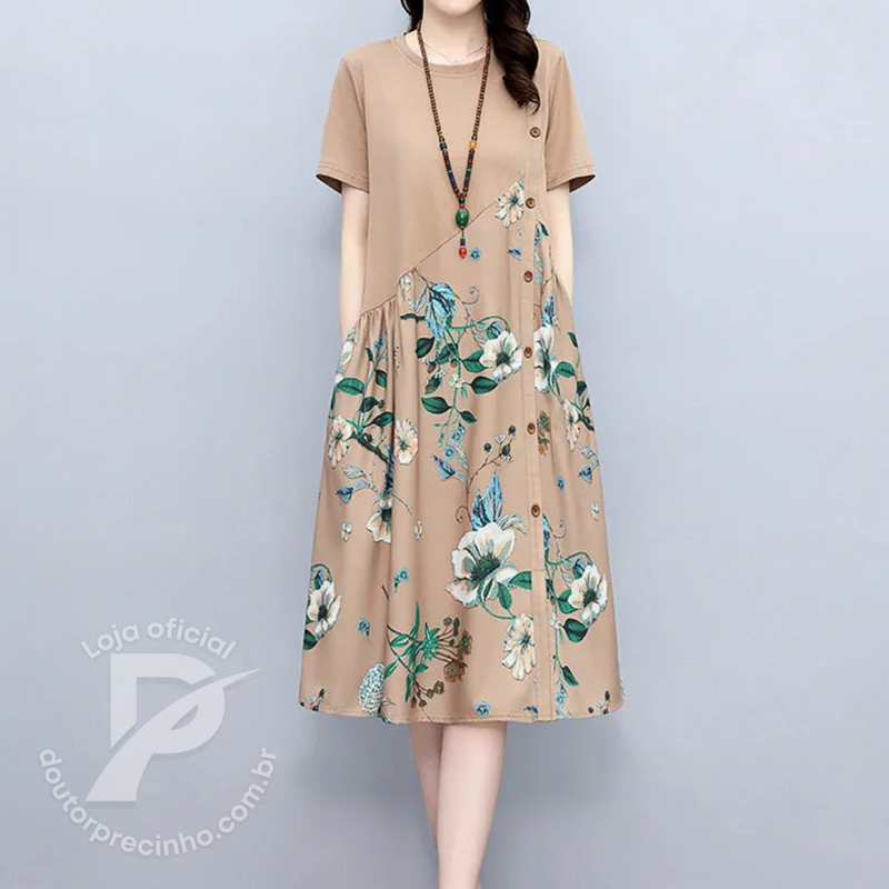 Vestido Floral Casual - Sofia