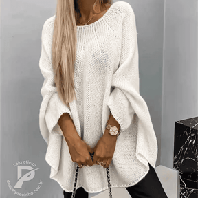Chiara - Suéter Oversized em Tricô com Caimento Leve e Elegante