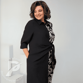 Vestido Bárbara – Elegância Clássica com um Toque Moderno