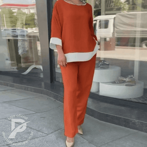 Conjunto Elegante em Tecido Leve – Maristela