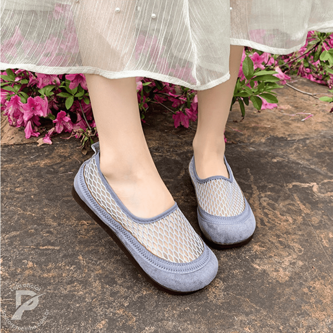 Sapatilha Térine - Textura leve e arejada