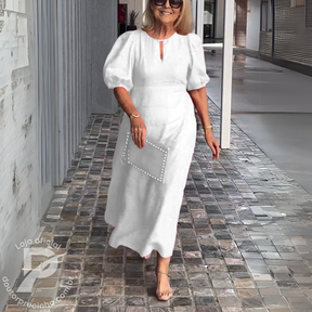 Vestido Romina – Elegância Atemporal com um Toque Moderno