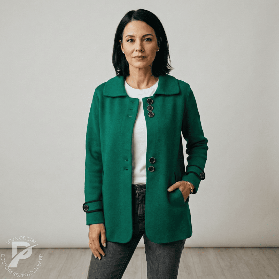 Casaco Lirian – Elegância Clássica Com Um Toque Moderno