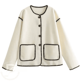Cardigan Feminino Lucienne – Elegante com Botões Frontais