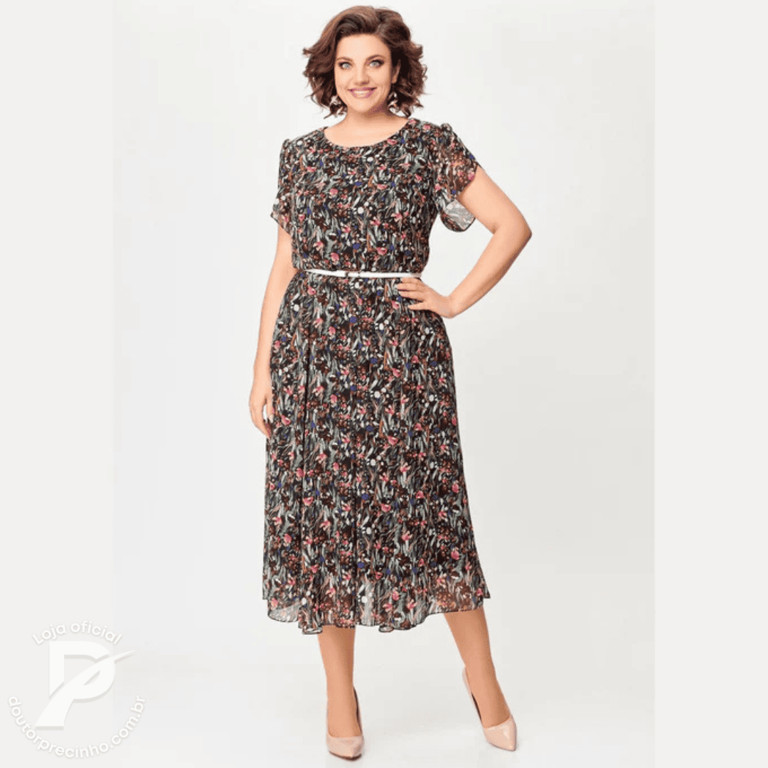 Vestido Dalina - Elegante com Cintura Marcada