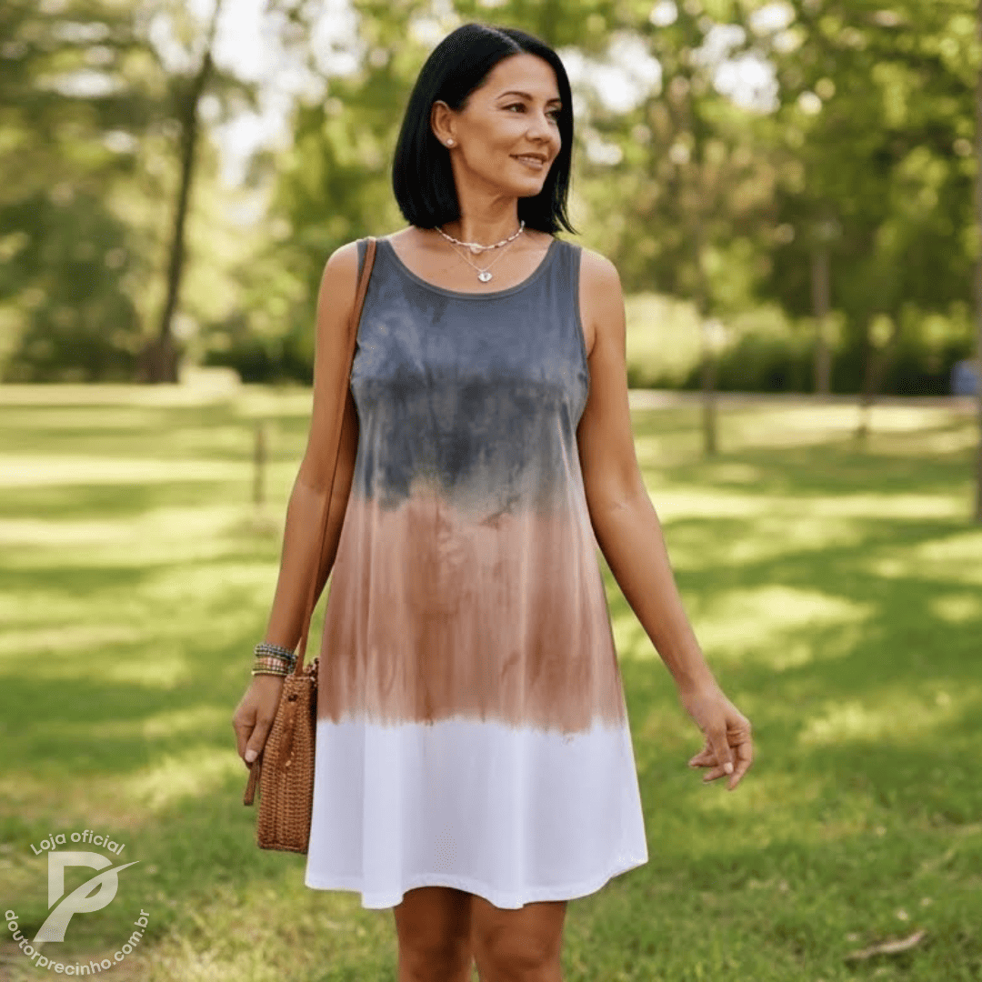 Vestido Arlisse - Simplicidade luminosa